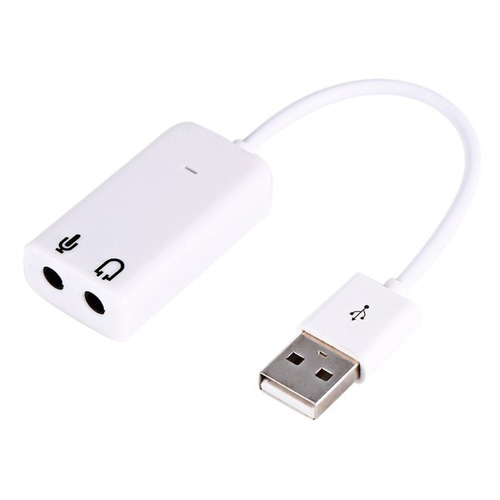 Tarjeta De Sonido USB 3D para Notebook 