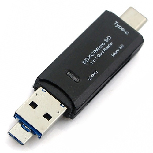 Lector de tarjetas SD y Micro SD 3 en 1