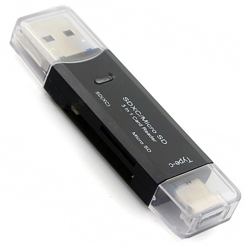 Lector de tarjetas SD y Micro SD 3 en 1