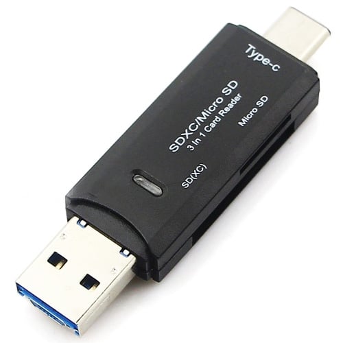 Lector de tarjetas SD y Micro SD 3 en 1