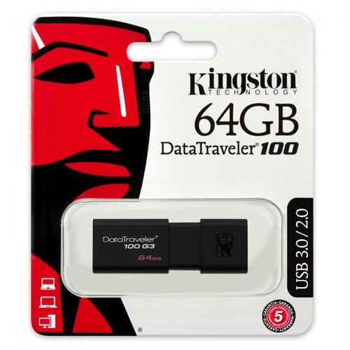 Pendrive 64GB USB 3.0 Kingston Data Traveler