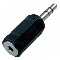 Adaptador 2.5 mm hembra a 3.5 mm macho audio