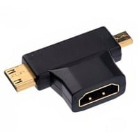 Adaptador Micro / Mini HDMI macho a HDMI hembra