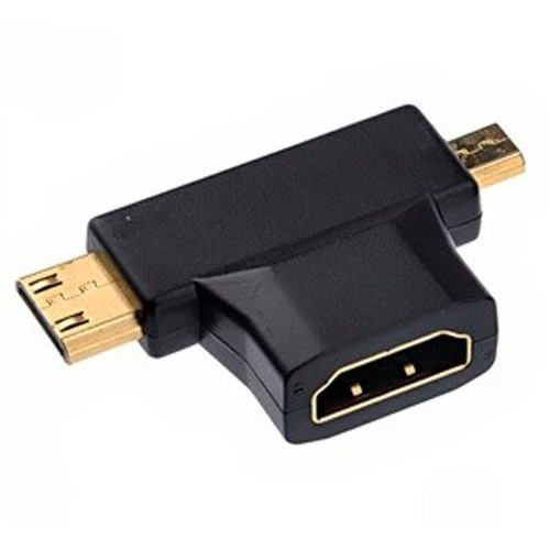 Adaptador Micro / Mini HDMI macho a HDMI hembra