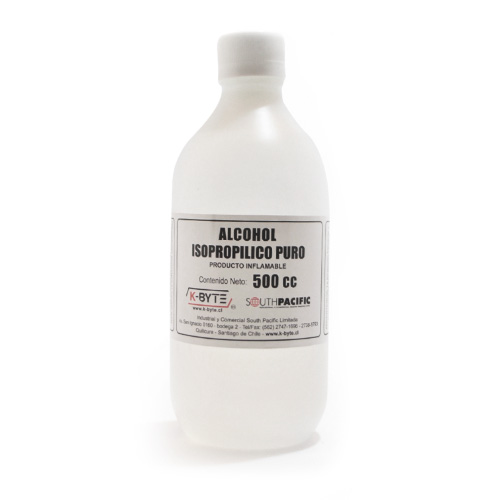 Alcohol Isopropílico puro botella 500cc Alcohol Isopropílico puro botella 500cc