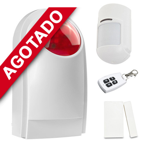 Alarma con sensor movimiento y control remoto