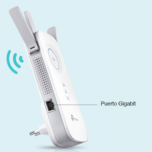 Repetidor Wifi Gigabit Dual Band 1750 Mbps RE450