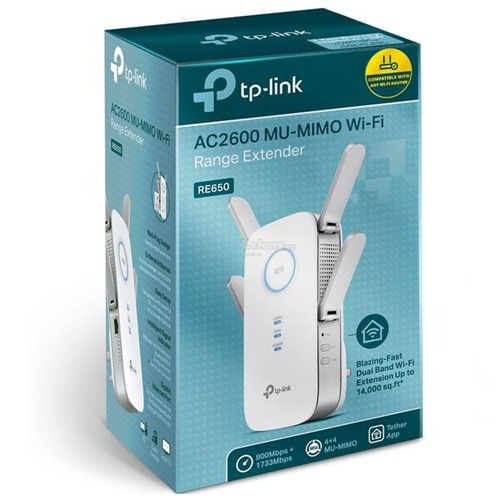 Repetidor Wifi Gigabit Dual Band 2600 Mbps RE650