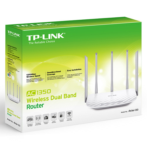 Router Dual Band 5GHz TP-Link Archer C60 1300Mbps