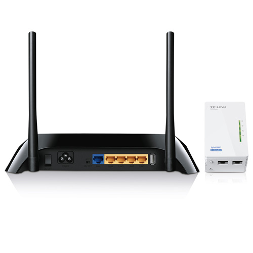 Kit H5 Router Híbrido Gigabit Powerline Wifi Kit H5 Router Híbrido Gigabit Powerline Wifi