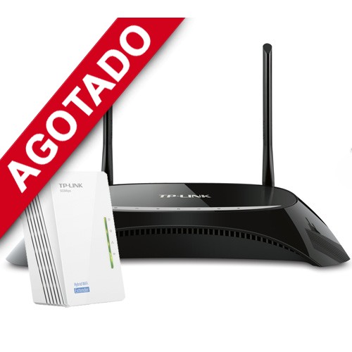 Kit H5 Router Híbrido Gigabit Powerline Wifi Kit H5 Router Híbrido Gigabit Powerline Wifi