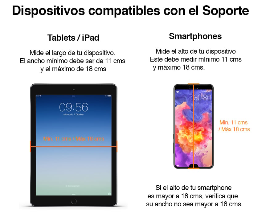 Soporte para Tablet escritorio y respaldo cama 