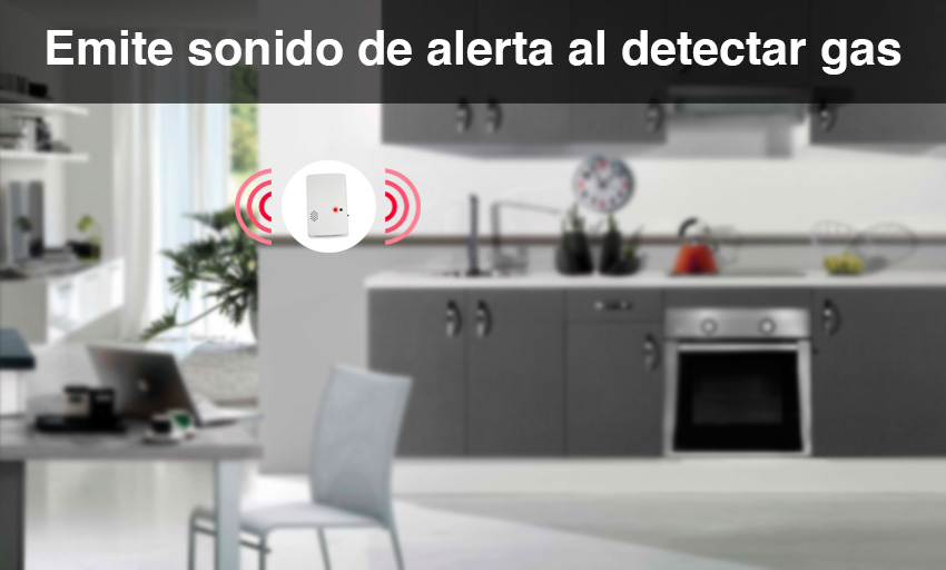 Detector De Gas 220v Con Alarma Sonido 433mhz