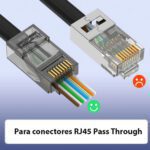 Crimpeadora pass through RJ45 con cortadora - Imagen 3