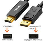 Cable Displayport a HDMI 1.8 mts macho macho - Imagen 4