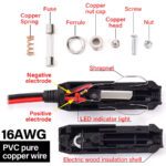 Adaptador encendedor Enchufe auto 12v 24v con Fusible - Imagen 4