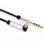 Cable Auxiliar audio 3.5 mm aux ángulo 90  1 metro - Imagen 3