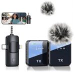 Micrófono Lavalier inalámbrico con receptor x 2 - Imagen 2