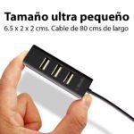 Hub USB 4 Puertos USB 2.0 Ulink - Imagen 2