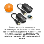 Adaptador HDMI inalámbrico full HD 20 mts - Imagen 2