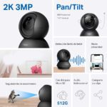Cámara de seguridad Wifi 2K IA Llanto bebé - Imagen 2