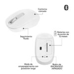 Mouse Bluetooth Blanco Logitech M196 - Imagen 3