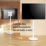 Soporte TV con ruedas vertical y horizontal blanco 42 pulgadas ARM - Imagen 7