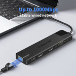 Hub USB C HDMI 4K VGA RJ45 SD 13 en 1 - Imagen 3