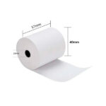 Rollo de papel térmico 57 x 40 mm de 59gr (pack de 5 unidades)