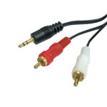 Cable de audio 3,5mm a 2 RCA - 3 metros de calidad