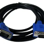 Cable VGA macho - macho 1,8 mts, delgado con conector azul para monitores