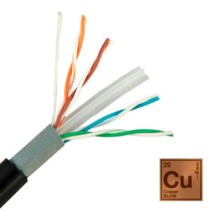 Cable UTP 100% cobre exterior Cat 6 de 305 metros