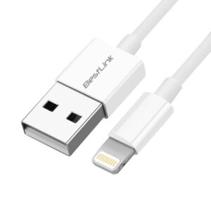Cable Lightning Certificado MFI 2,4A 1,5M BESTLINK