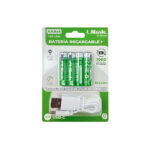 Pilas Recargables AAA USB-C 1,5V 1100 mWh - Pack 4 (UL-BAT3A4) - Imagen 3