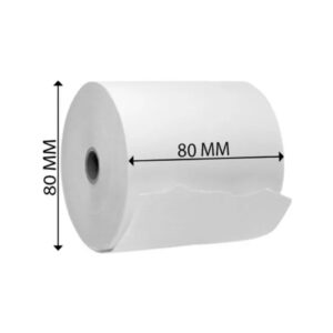 Rollo de papel térmico 80x80mm de 59grs (pack de 5 unidades)