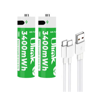 Pilas Recargables USB-C 2x AA UL-BAT2A2