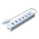 Hub USB 3.0 duplicador 7 puertos energizado Unitek