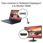 Cable Displayport a HDMI 1.8 mts macho macho - Imagen 4