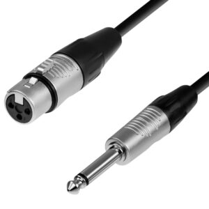 Cable de audio XLR a plug 6.3 mono 10 metros