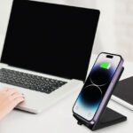 Cargador inalámbrico celular con soporte Qi 15W - Imagen 2