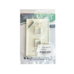 Faceplate Doble RJ45 Tapa frontal cable red 2 puertos - Imagen 2