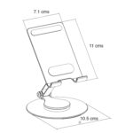 Soporte celular aluminio giratorio ajustable plegable - Imagen 6