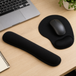 KIT Ergonómico: Mouse Pad Gel + Apoya Muñecas Espuma