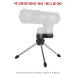 Soporte trípode de escritorio con araña antivibración para micrófonos 45-54 mm - Imagen 4