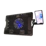 Base Ventilador para Notebook con Soporte de Celular, 5 Alturas y LED (NW-638BSC)
