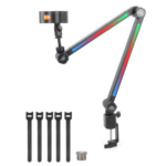 Atril micrófono Escritorio RGB Led Full Color Hyperx