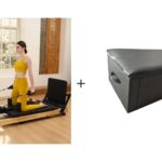 Kit incluye Maquina Reformer Pilates Plegable mas Cajon de Pilates Netexpertos