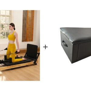 Kit Pilates Reformer Plegable + Cajón de Pilates (Pilates Box)