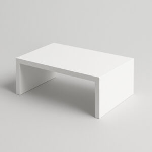 Alzador de Monitor Melamina Blanca 30x20x10cm