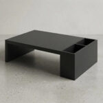 Alzador de Monitor con Organizador Melamina Negra - Imagen 8